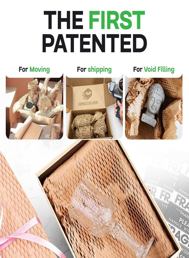 IDL Packaging 15.25" x 300' Refill Roll (Pack of 1) for MP-300N HexcelWrap Honeycomb Packing Paper Station, Brown - Natural Kraft Paper with Interlocking Slit Design for Shipping and Moving - Image 3