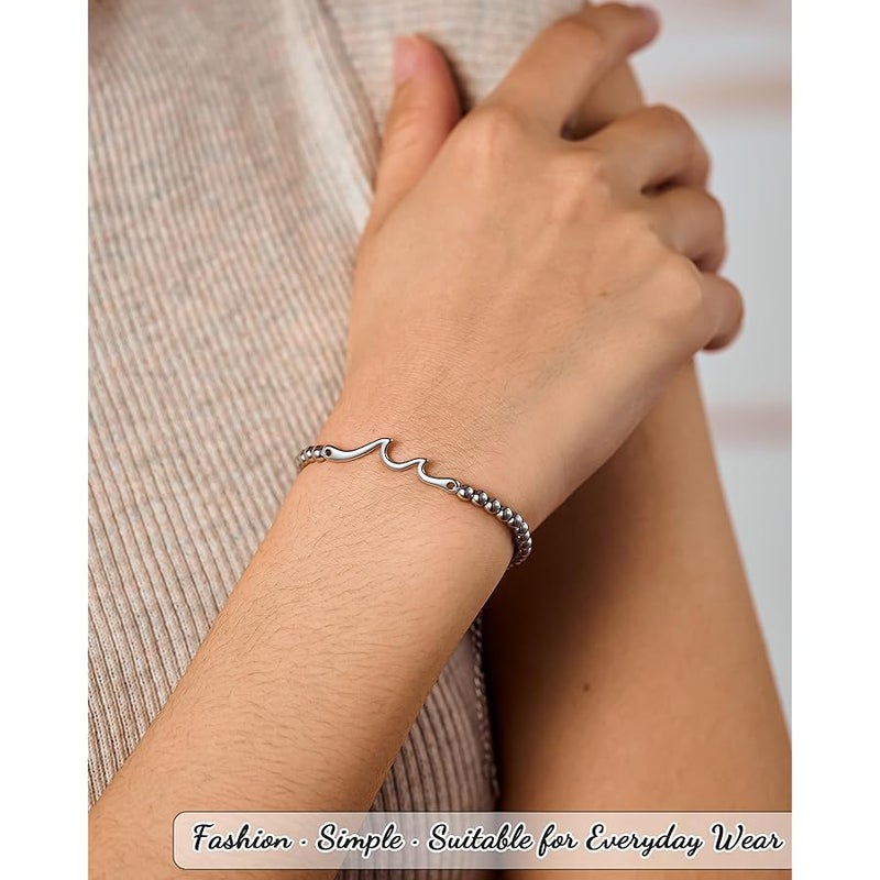 Tarsus Birthday Gifts for Women, Through The Waves of Life, Birthday Bracelet for Women Friend Sister Daughter Mom Grandma... - Image 4
