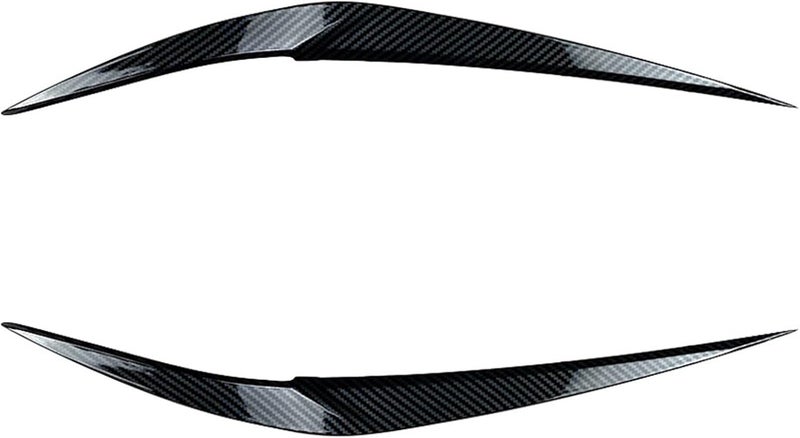 QASULER Glossy Black Eyebrows Headlight Eyelids for BMW X1 - Image 1