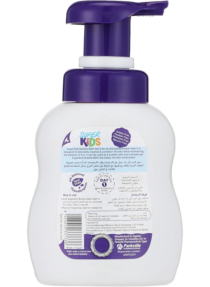 سوبر كيدز - جل استحمام رغوي للأطفال (بابل باث) - 300 مل - آمن من اليوم الأول - Image 2