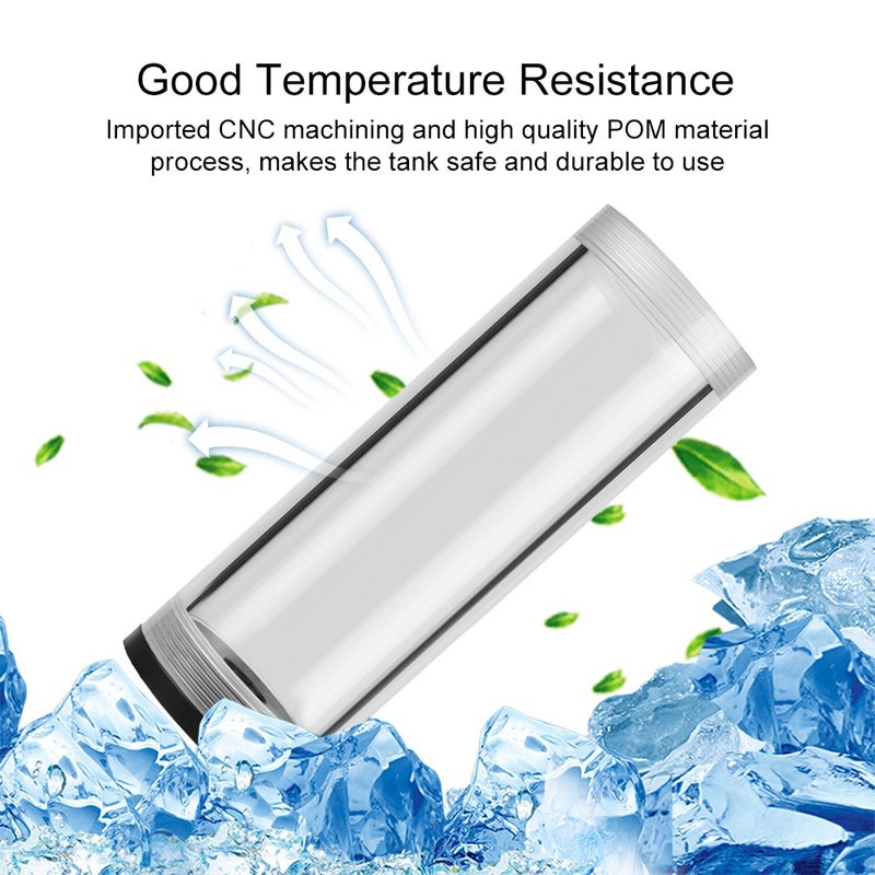50mm Diameter G1/4 Thread DIY Extra Long Cylinder Water cooled Tank for Computer Cooling 190mm - Image 4