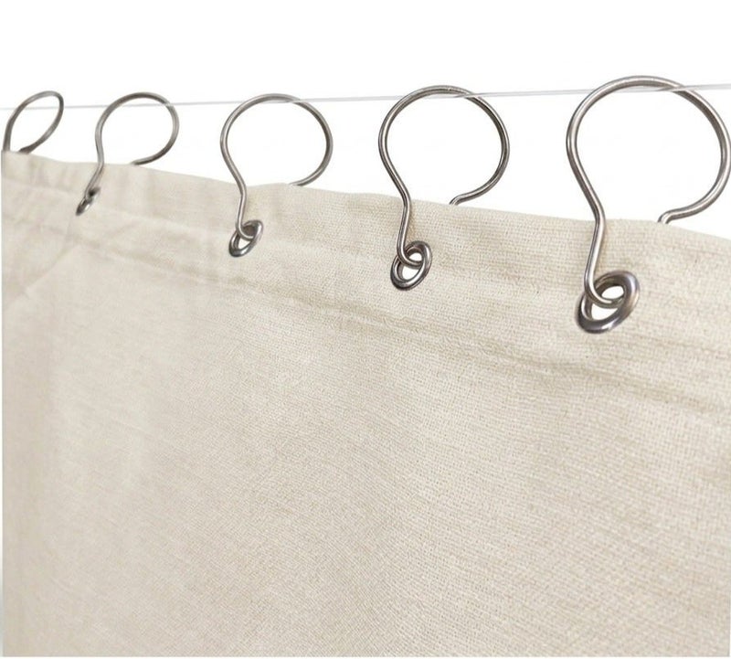 Plain Balcony Curtain – 130 cm Width × 265 cm Height - Image 1