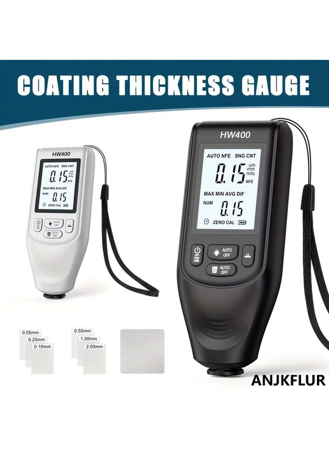 Black Digital Car Paint Thickness Gauge Auto Bodywork Inspection Tool 0 2000UM - Image 2