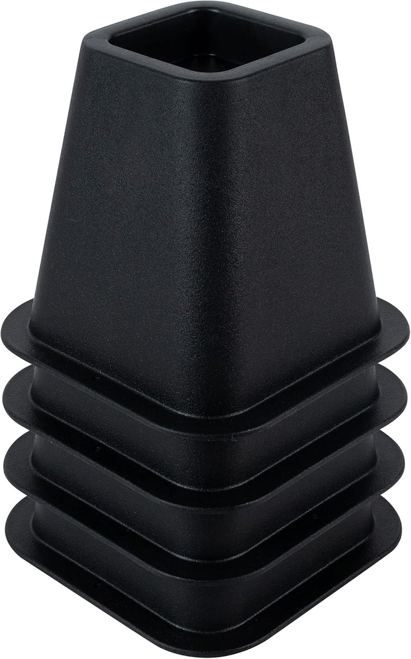 Simplify Bed Riser - Bed Lifters - Furniture Risers for Bed, Chairs, Tables - Black - Pack of 4-6 Inch Long - Image 2