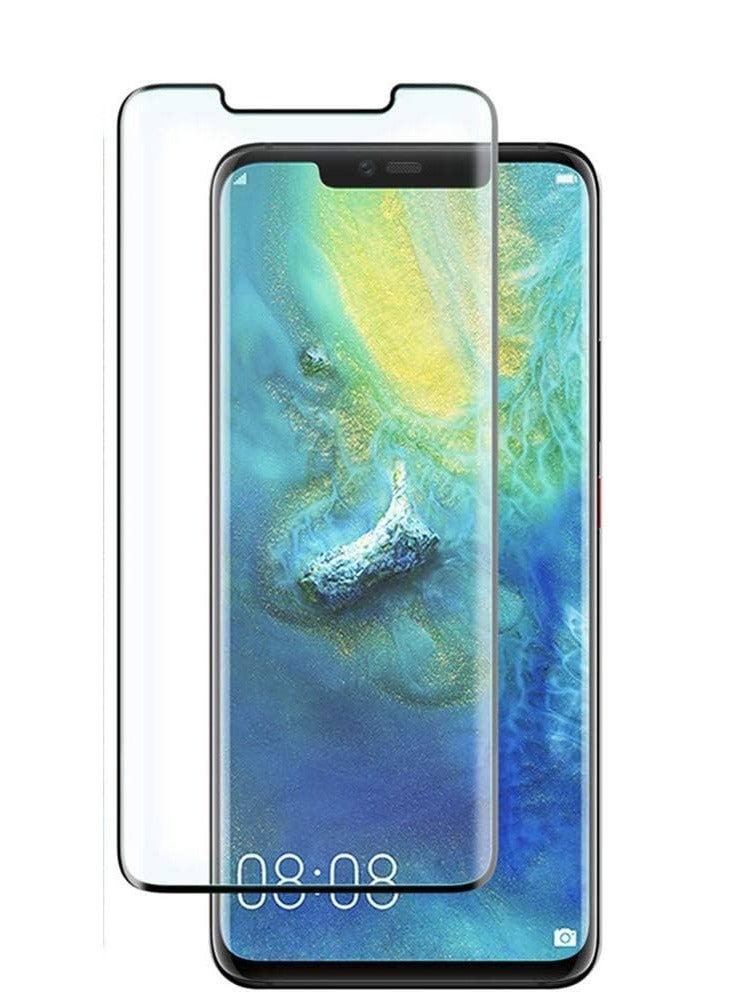 فاستر شاشة حماية شفاف لهاتف هواوي مات 20 برو (Huawei Mate 20 Pro), من Faster بتغطية كاملة من الحافة إلى الحافة مضادة للكسر و ضد البصمة - Image 1
