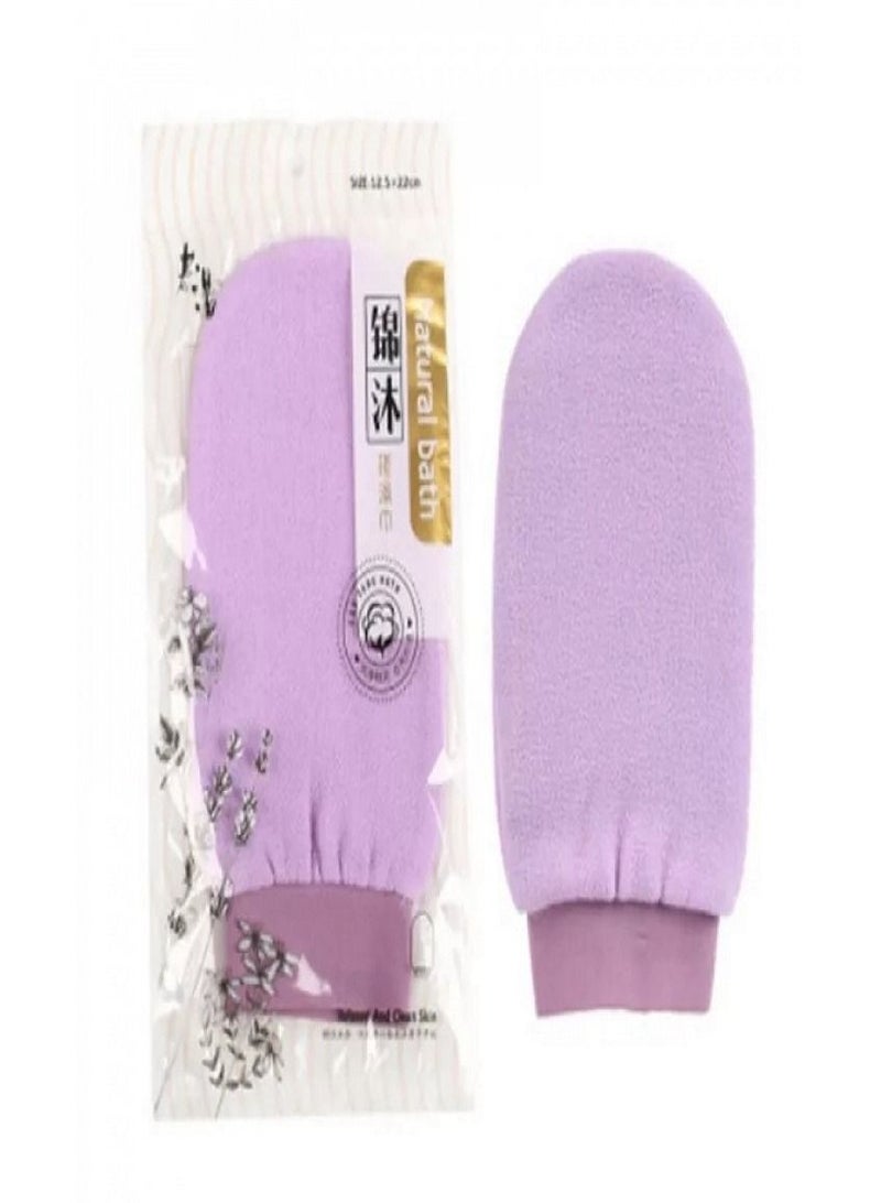 Korean Loofah for Peeling and Body Cleaning Purple Color-3pcs  - Image 2
