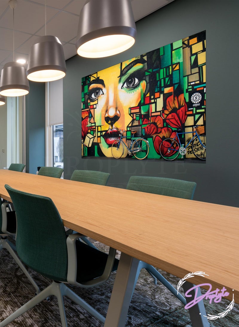 Droplyte Beautiful Girl Wall Art Wall Decor Card Board MDF Home Décor - Image 1