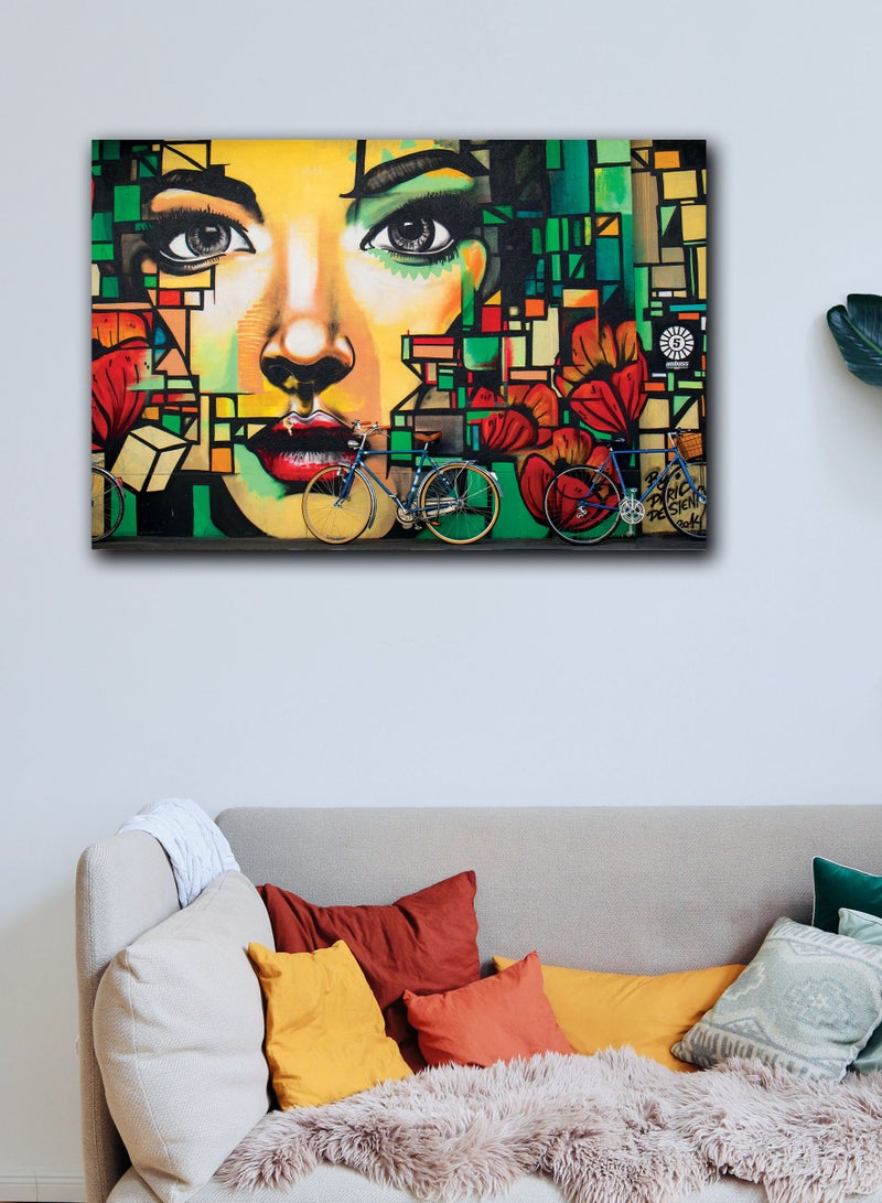 Droplyte Beautiful Girl Wall Art Wall Decor Card Board MDF Home Décor - Image 2