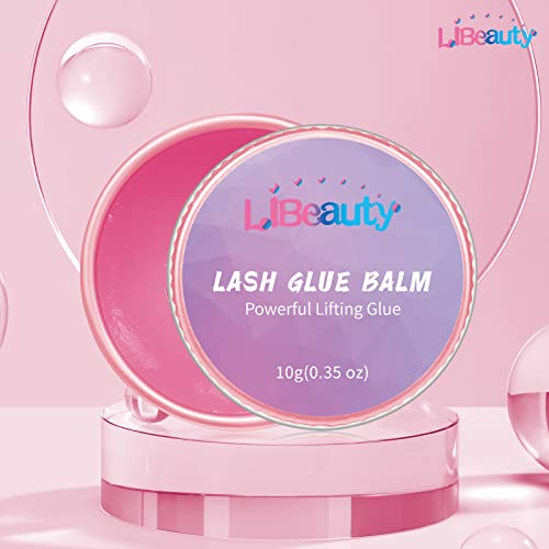 Libeauty Lash Lift Glue Balm Lash Lift Adhesive Strong Sticky Fruit Flavor Eyelash Eyebrow Perm Glue Balm Brow Lamination Gel Red Strawberry 10g035oz - Image 5