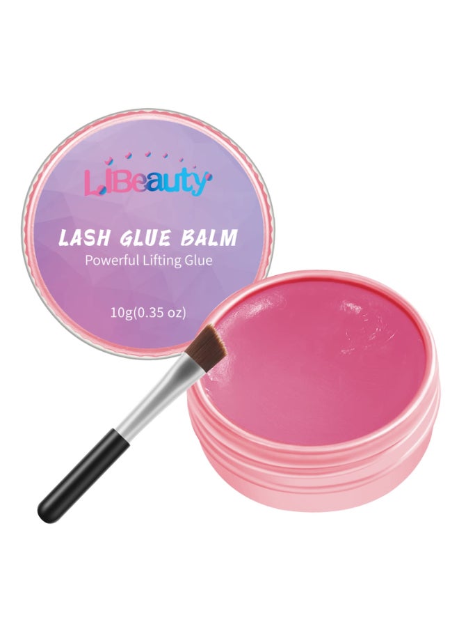 Libeauty Lash Lift Glue Balm Lash Lift Adhesive Strong Sticky Fruit Flavor Eyelash Eyebrow Perm Glue Balm Brow Lamination Gel Red Strawberry 10g035oz - Image 3