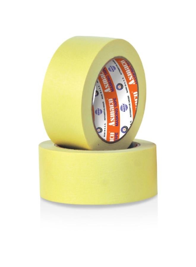 Asmaco Masking Tape Temperature Grade - Yellow - 48 Mm x 30 Yards - Set of 01