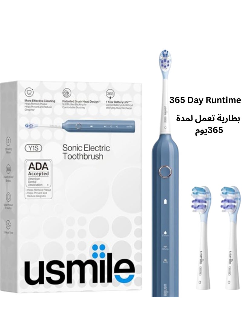 يو سمايل يوسمايل فرشاة أسنان كهربائية ذكية لابتسامة مشرقة (لون ازرق) - Image 1