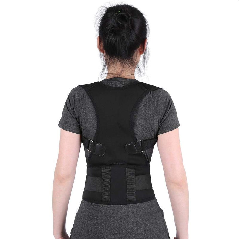 comfrt Posture Corrector for Men and Women - Adjustable Upper Back Brace for Clavicle Support and Providing Pain Relief from Neck, Back and Shoulder, Posture Trainer for Posture Support (XXL-black) - Image 1
