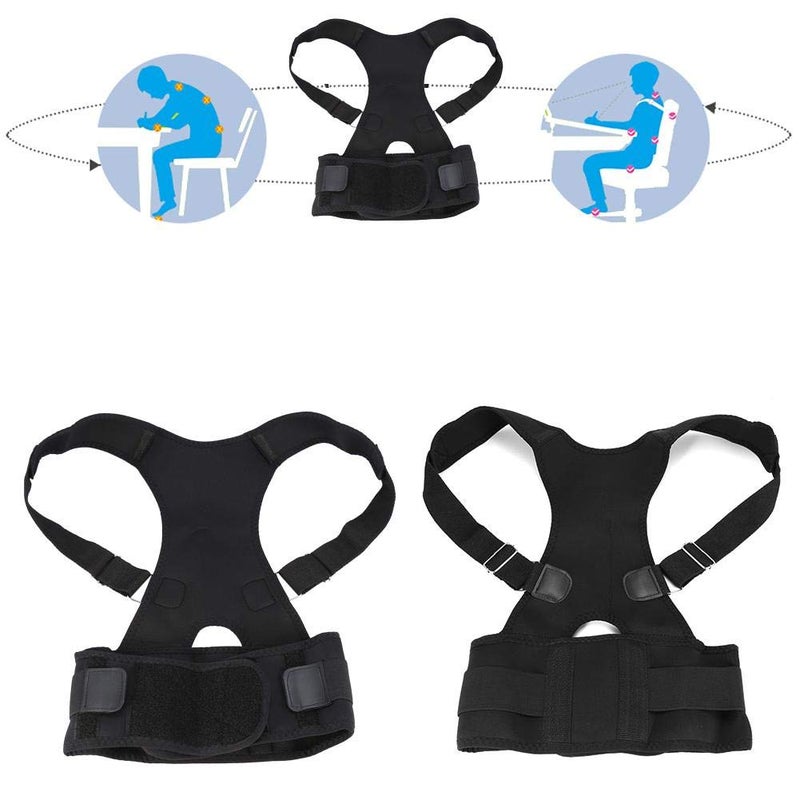 comfrt Posture Corrector for Men and Women - Adjustable Upper Back Brace for Clavicle Support and Providing Pain Relief from Neck, Back and Shoulder, Posture Trainer for Posture Support (XXL-black) - Image 4