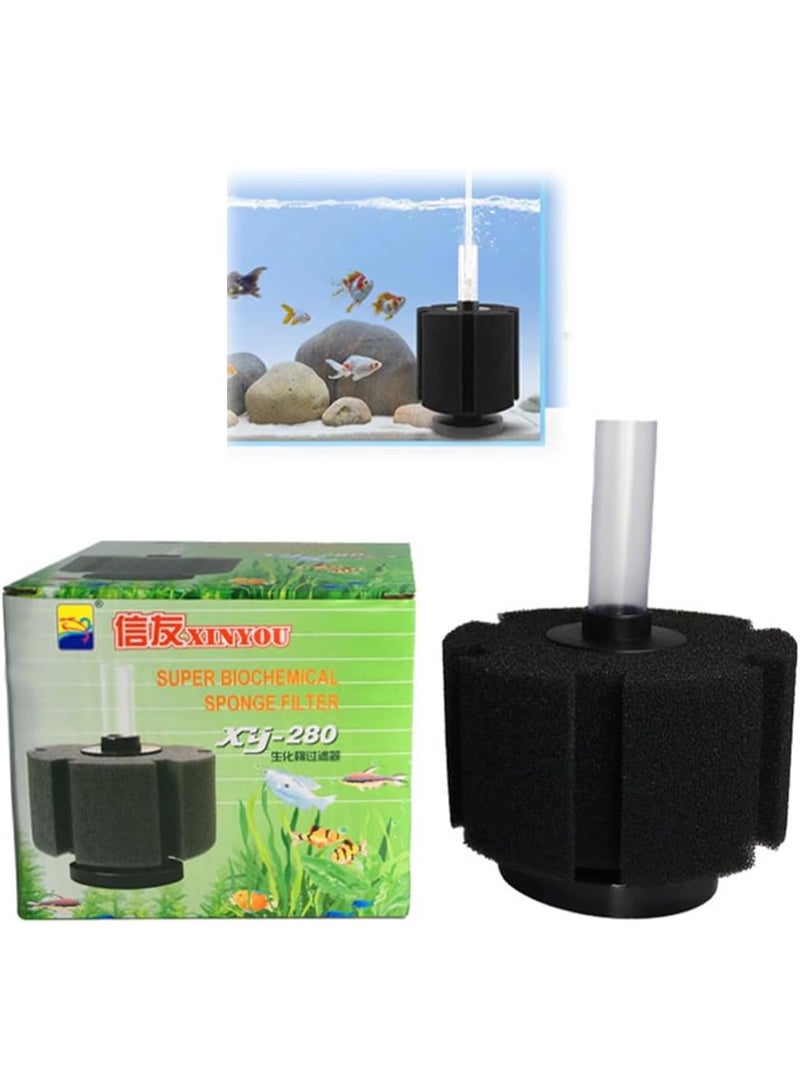شينيو فلتر إسفنجي لحوض السمك | فلتر بيولوجي مثالي لتنقية المياه وتنمية البكتيريا النافعة | تشغيل هادئ وآمن للأسماك - Image 1