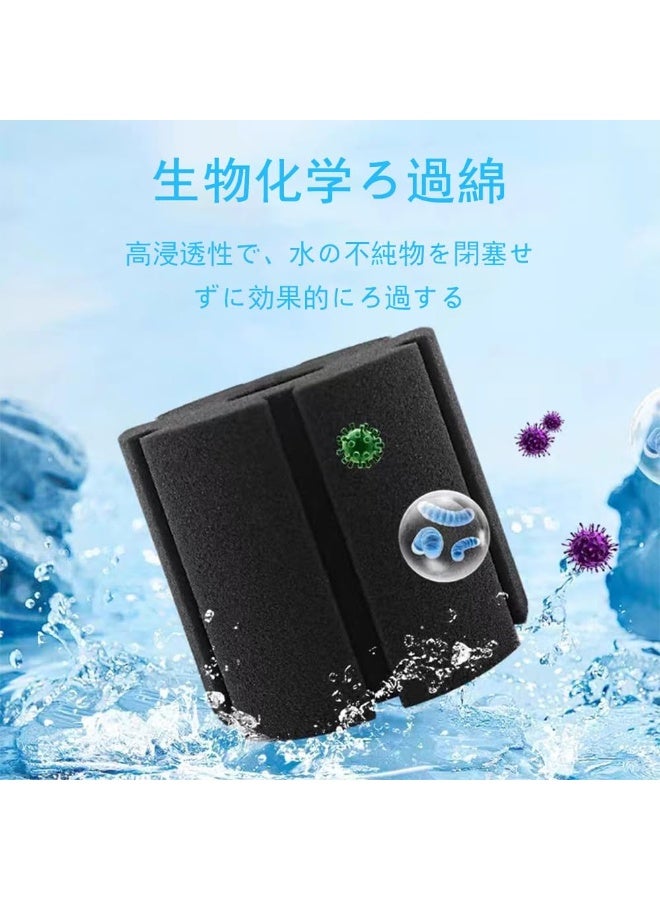 شينيو فلتر إسفنجي لحوض السمك | فلتر بيولوجي مثالي لتنقية المياه وتنمية البكتيريا النافعة | تشغيل هادئ وآمن للأسماك - Image 4