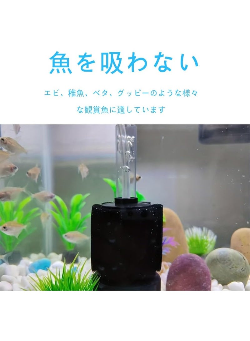 شينيو فلتر إسفنجي لحوض السمك | فلتر بيولوجي مثالي لتنقية المياه وتنمية البكتيريا النافعة | تشغيل هادئ وآمن للأسماك - Image 2