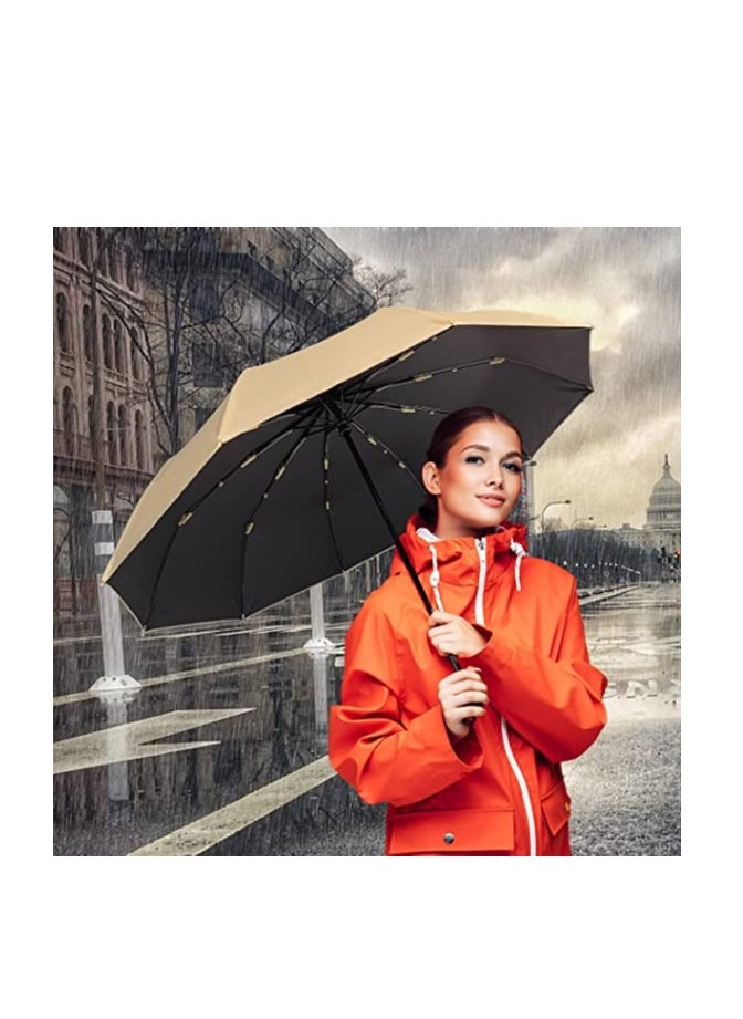SYOSI - Umbrella for Rain Windproof Travel Umbrella UV Protection Umbrella Compact Folding Automatic Umbrellas for Men and Women - Image 1