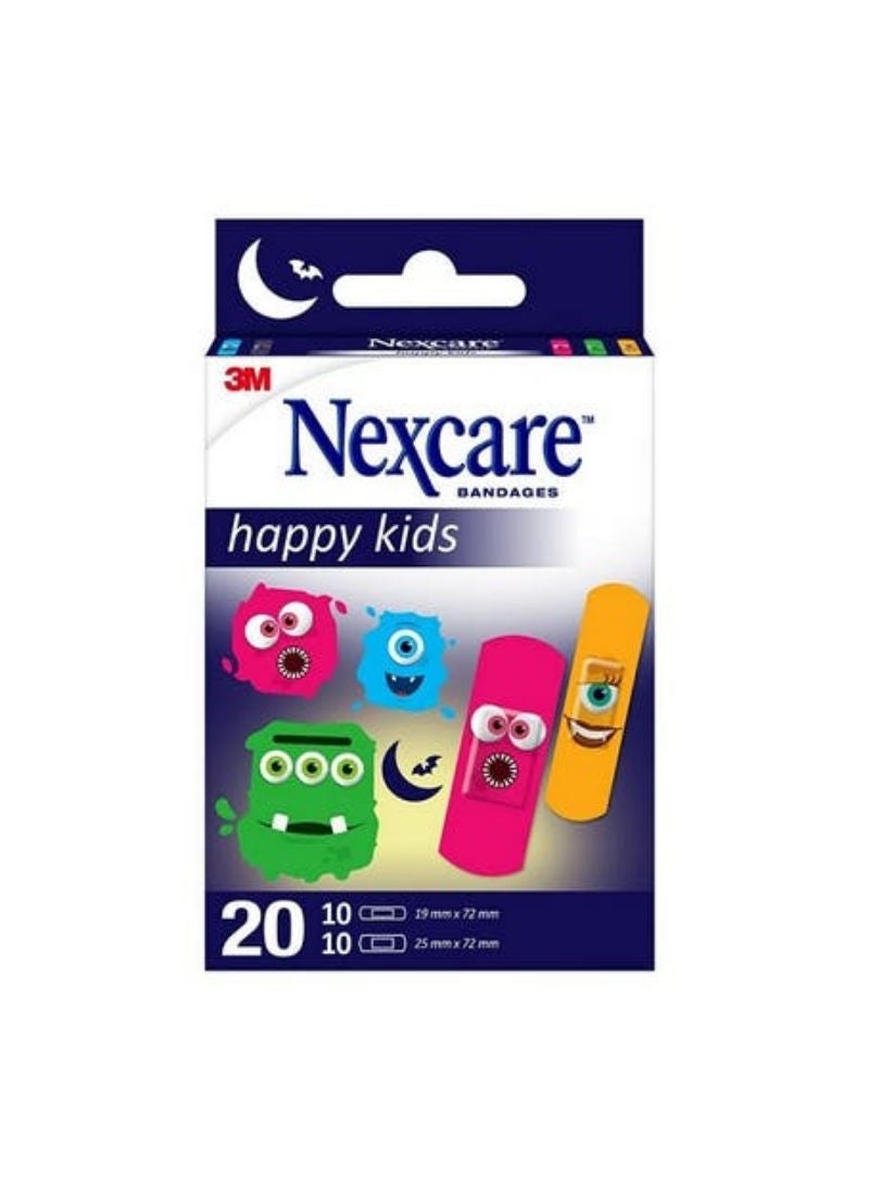Nexcare Kids Plaster Monster Print 20 Pieces