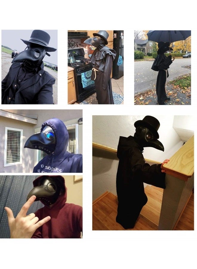 Plague Doctor Mask, Party Cosplay Costume Props Mask Steampunk Cosplay Retro Leather Bird Mask