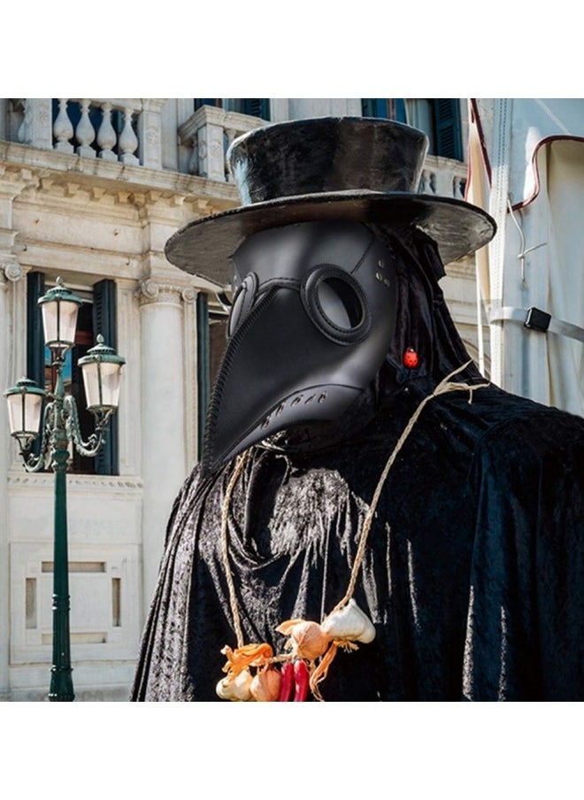 Plague Doctor Mask, Party Cosplay Costume Props Mask Steampunk Cosplay Retro Leather Bird Mask