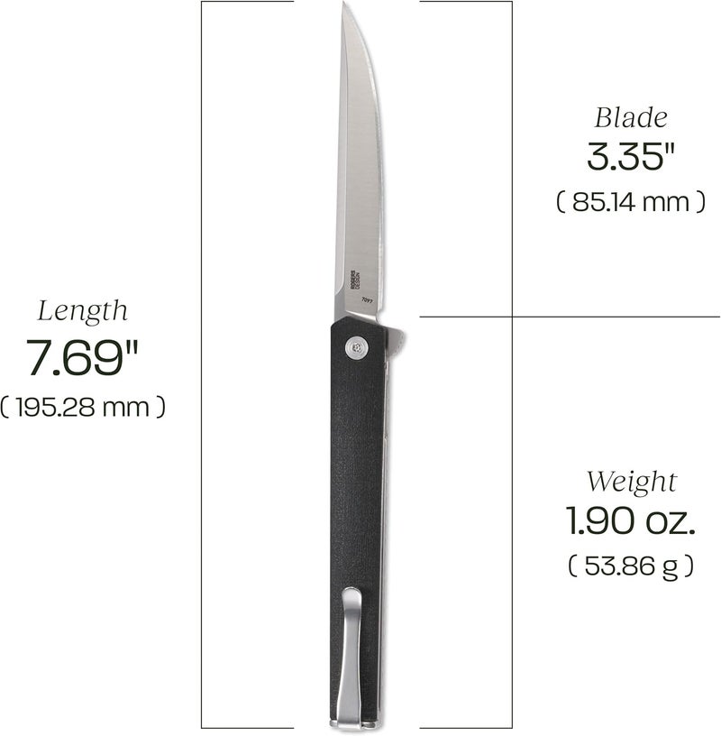 CRKT سكين جيب قابلة للطي للاستخدام اليومي من CEO مع قفل بطانة: شفرة حافة عادية AUS 8، مقبض نايلون معزز بالزجاج، مشبك جيب قابل للعكس، 7097 - Image 5