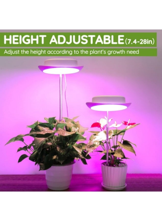 GGEROU Grow Light for Indoor Plants, Height Adjustable Grow Light with 10 Adjustable Brightness, LED Growing Light, 3/9/12H On/Off Timer, 3 Colors Light, Auto On/Off, Sunlight Lamp for Plant - Image 5