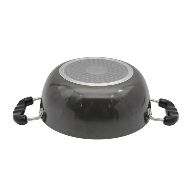 LAZYwindow Hard Anodized Kadhai with Induction Base, 20 cm, 1.5 Litre, Black - Image 5