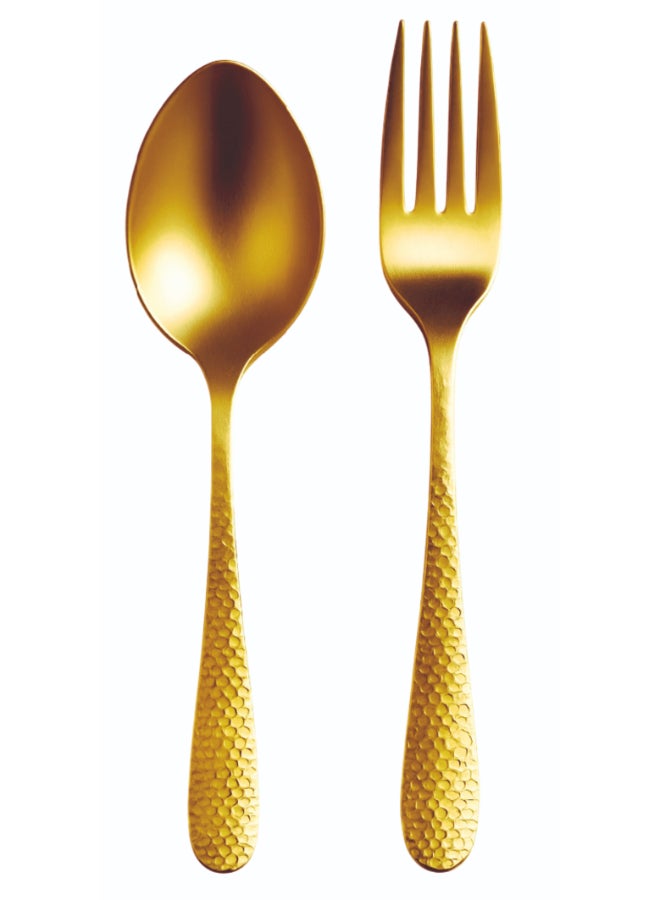 ايست من نون طقم أدوات مائدة من الفولاذ المقاوم للصدأ المصقول 12 قطعة باللون الذهبي لـ 6 أشخاص في علبة هدايا، مجموعة أدوات مائدة مع سكين وشوكة وملعقة، أدوات مائدة أنيقة للاستخدام اليومي، بتشطيب مرآة. آمنة للغسل في غسالة الصحون. - Image 1