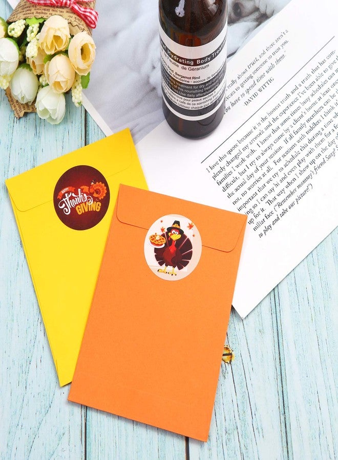 Elcoho 600 Pieces Funny Thanksgiving Stickers Assortment Turkey Design Roll Stickers for Party Favors Supplies - Image 5