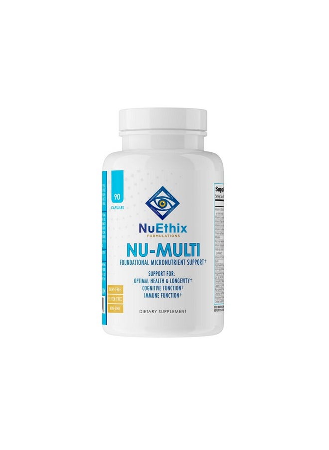 NuEthix Formulations - NuEthix Formulations Nu-Multi Foundational Micronutrient Support Dietary Supplement, 90 Capsules - Image 1