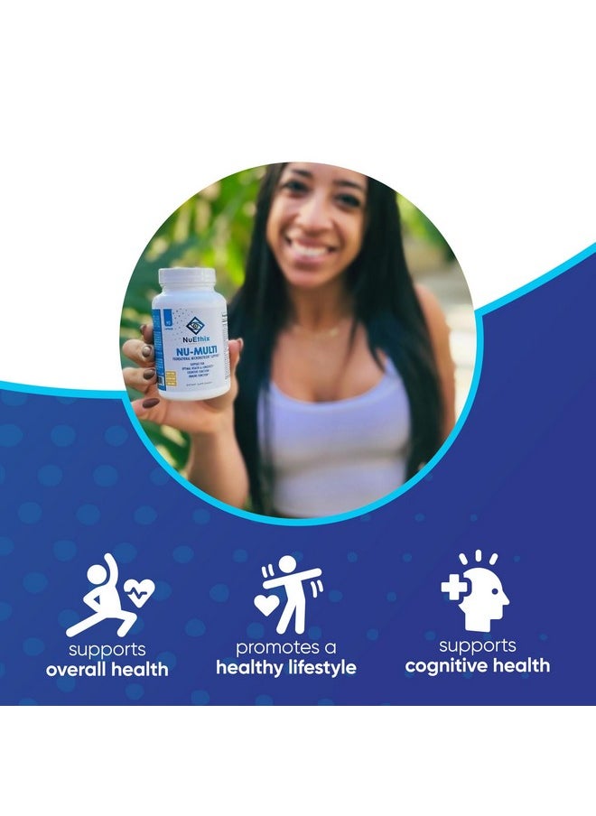 NuEthix Formulations - NuEthix Formulations Nu-Multi Foundational Micronutrient Support Dietary Supplement, 90 Capsules - Image 1