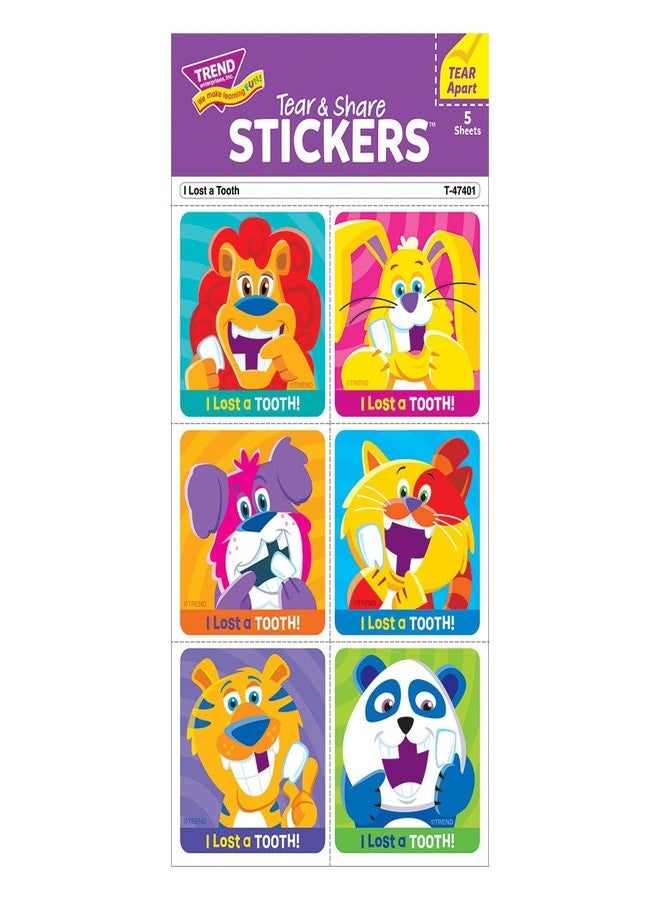 Trend I Lost A Tooth Tear & Share Stickers by TREND; 30 Seals/Pack - Spread Sticker Joy! - Image 3