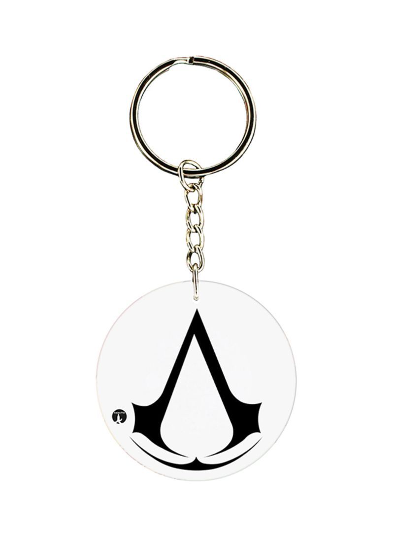 RKN Assassain's Creed Logo Keychain Black/White