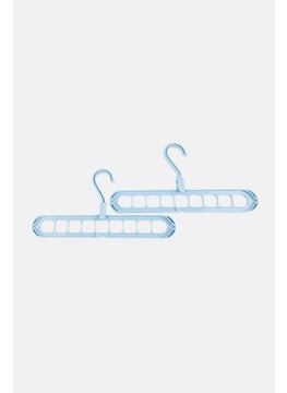 YOTO 2 Pieces Flexible Hanger Set, Light Blue  - Image 1