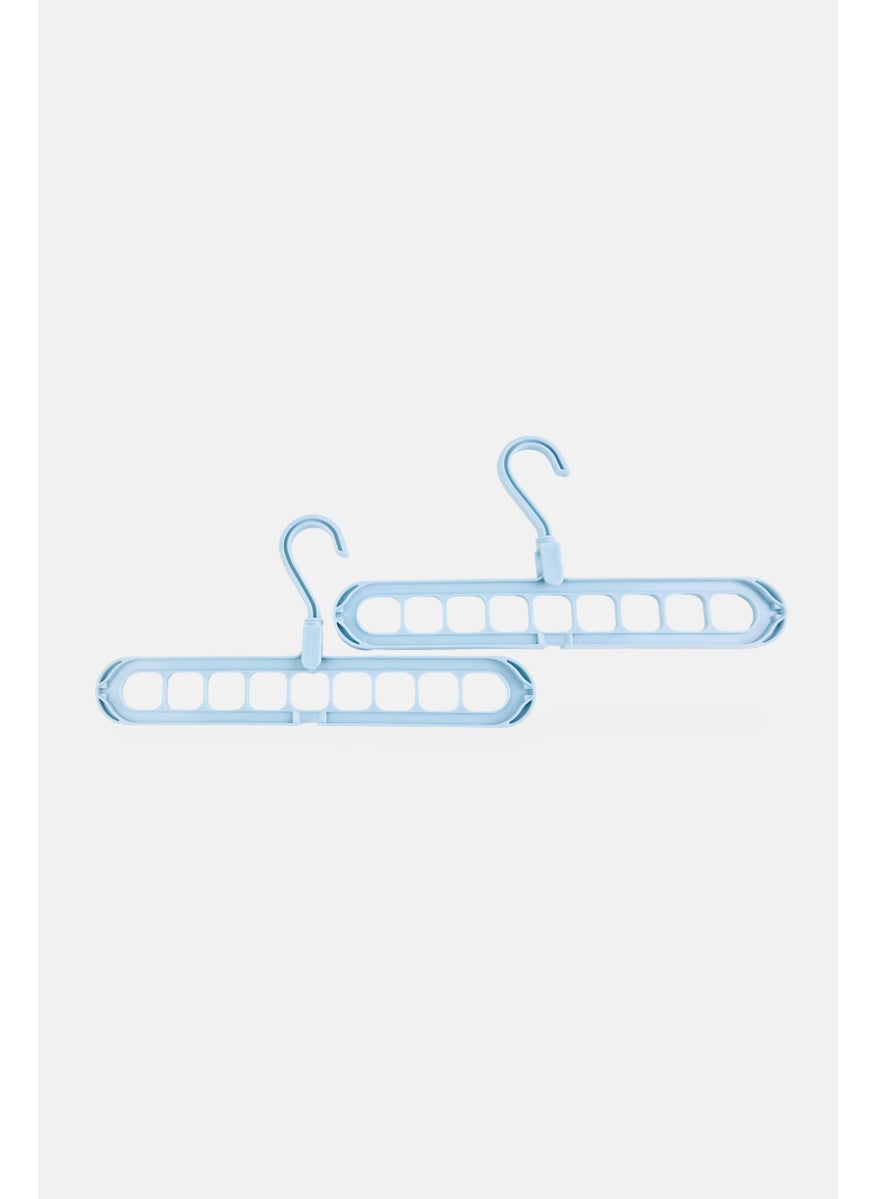 YOTO 2 Pieces Flexible Hanger Set, Light Blue  - Image 1
