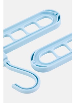 YOTO 2 Pieces Flexible Hanger Set, Light Blue  - Image 3