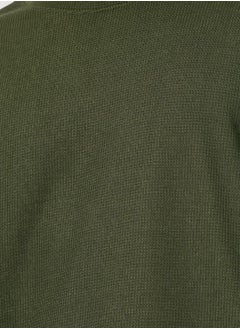 Styli Solid Textured Knit Oversized Streetwear T-Shirt and Shorts Set  - Image 3