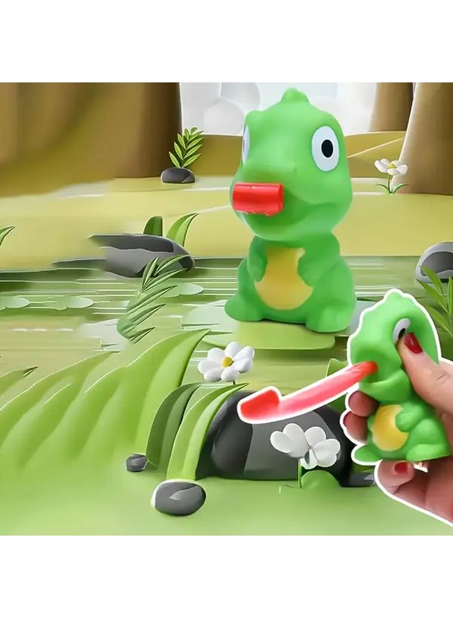 Big Eyed Frog Squeeze Pressure Sensory Toy With Sticky Tongue Relax Fun Gift - Image 5