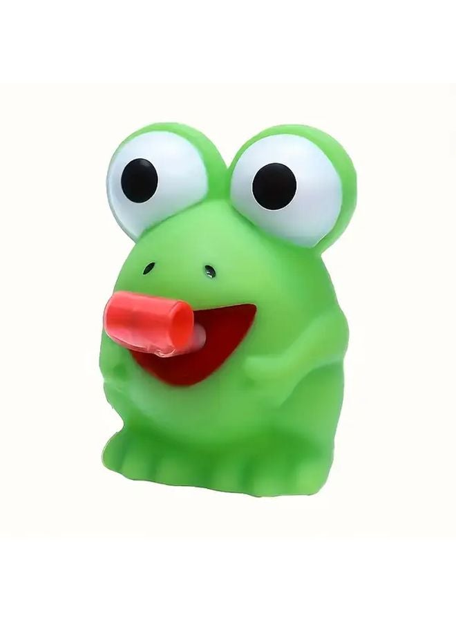 Big Eyed Frog Squeeze Pressure Sensory Toy With Sticky Tongue Relax Fun Gift - Image 1