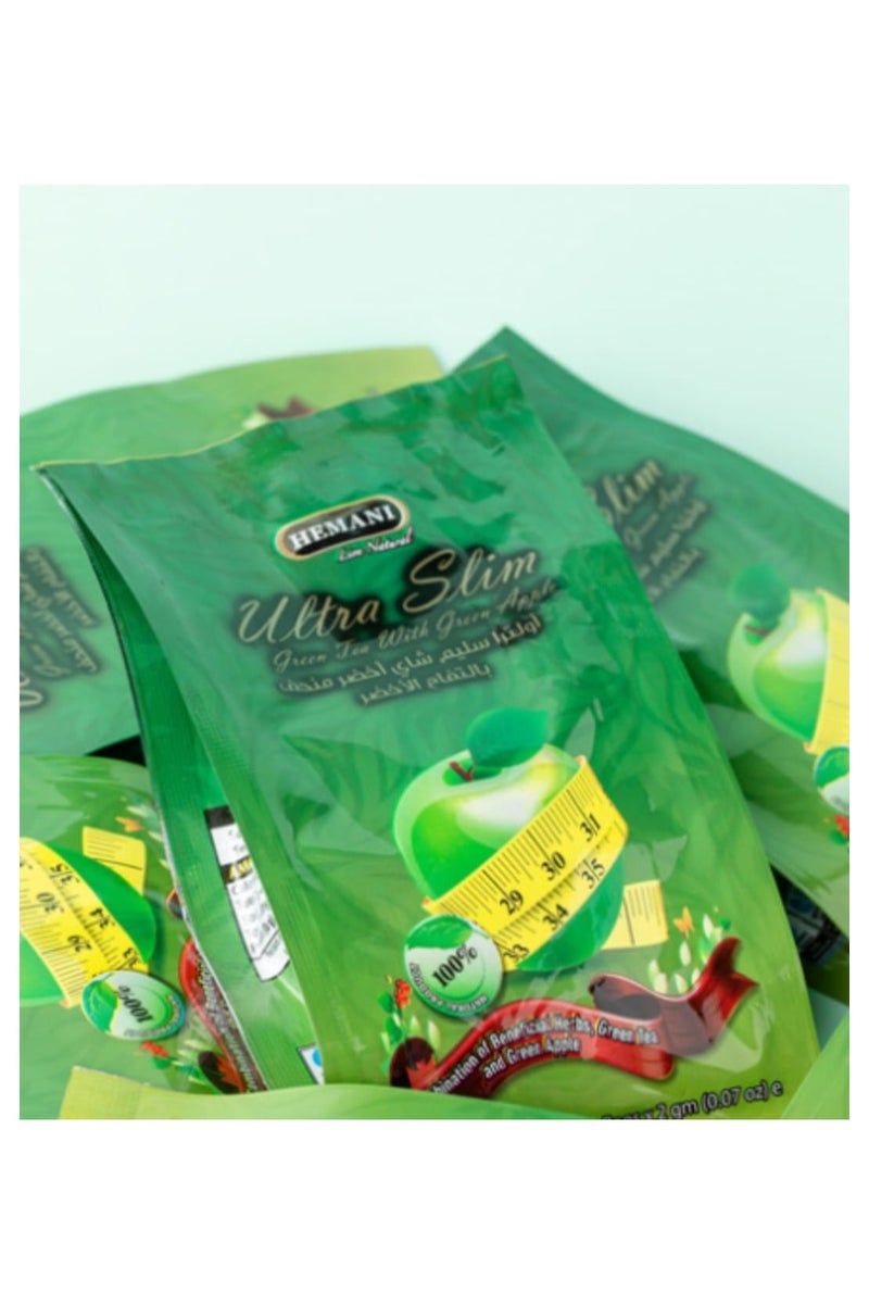 Himani Ultra Slim Green Tea with Green Apple 10 Bags - Image 2