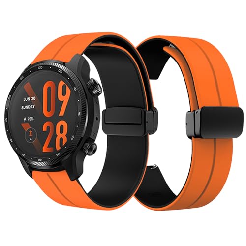 LYSMVIVI Magnetic Watch Band 22mm 20mm 19mm 18mm 16mm With Quick Release Soft Silicone Sport Watch Band for Men Women, Magnetic Silicone Replacement Strap - Image 2