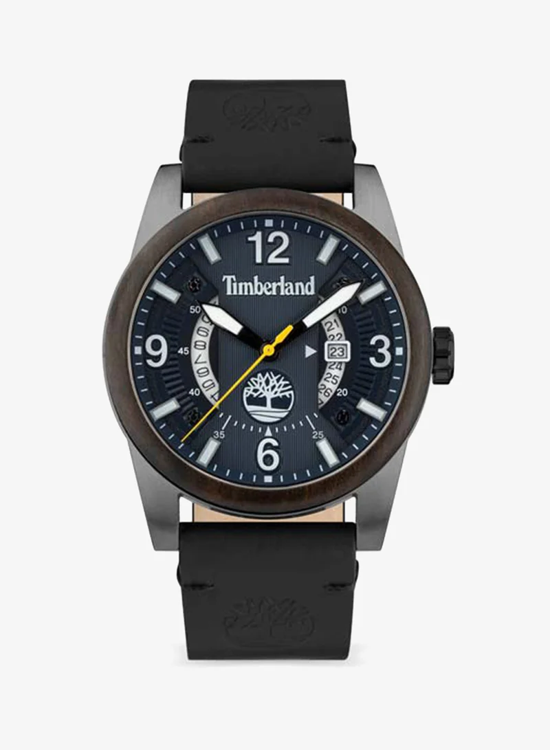 Timberland Ferndale Blue Dial Leather Strap Analog Watch for Men