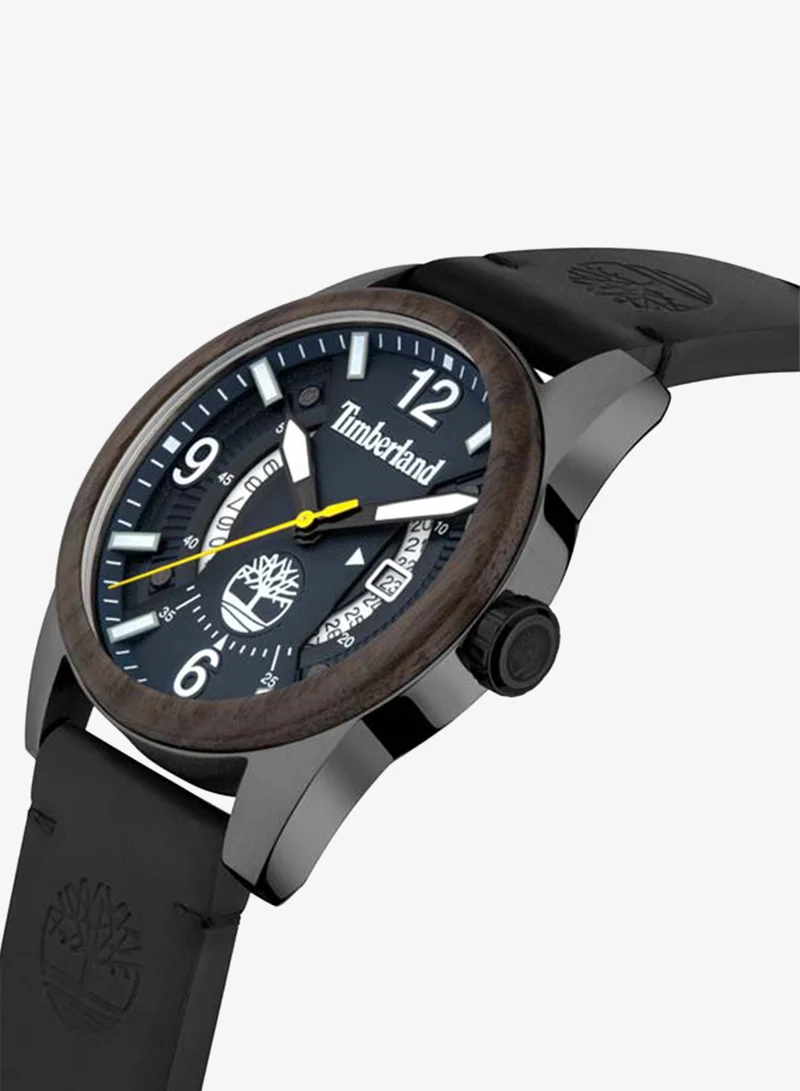 Timberland Ferndale Blue Dial Leather Strap Analog Watch for Men
