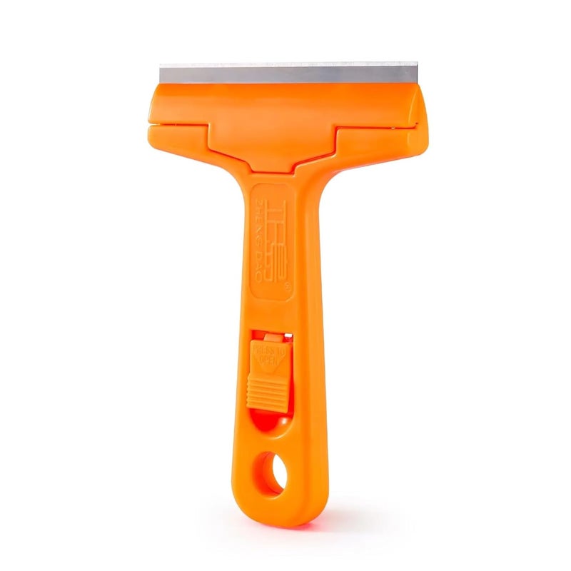 KAPIDA Glass Scraper Razor BladePaint ScraperWindow scraper for Remover Tool Remove Surface StainsPaintAutomotive Glass Film1Handle 5 Pack Replacement Blades - Image 1