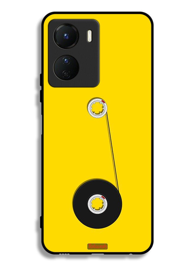 Tolwak Vivo Y16 Protective Case Cover Cassette Wheel Art - Image 1
