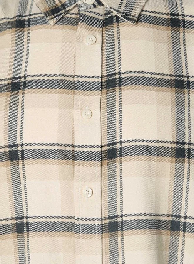 Splash FAV  Men Regular Fit Collared Checked Long Sleeve Shirt for Men | Best Price UAE
