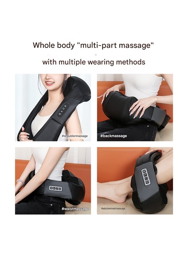 Loquat Shiatsu Neck and Back Massager with Soothing Heat, Electric Deep Tissue 3D Kneading Massage Pillow for Shoulder, Leg, Body Muscle Pain Relief, Home, Office, and Car Use - Image 2