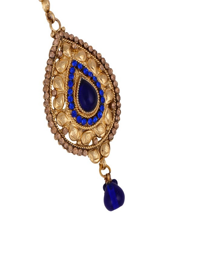 Vama Fashions Borla Maang teeka Tikka Mangtika Mang tika for Wedding Bridal - Image 2