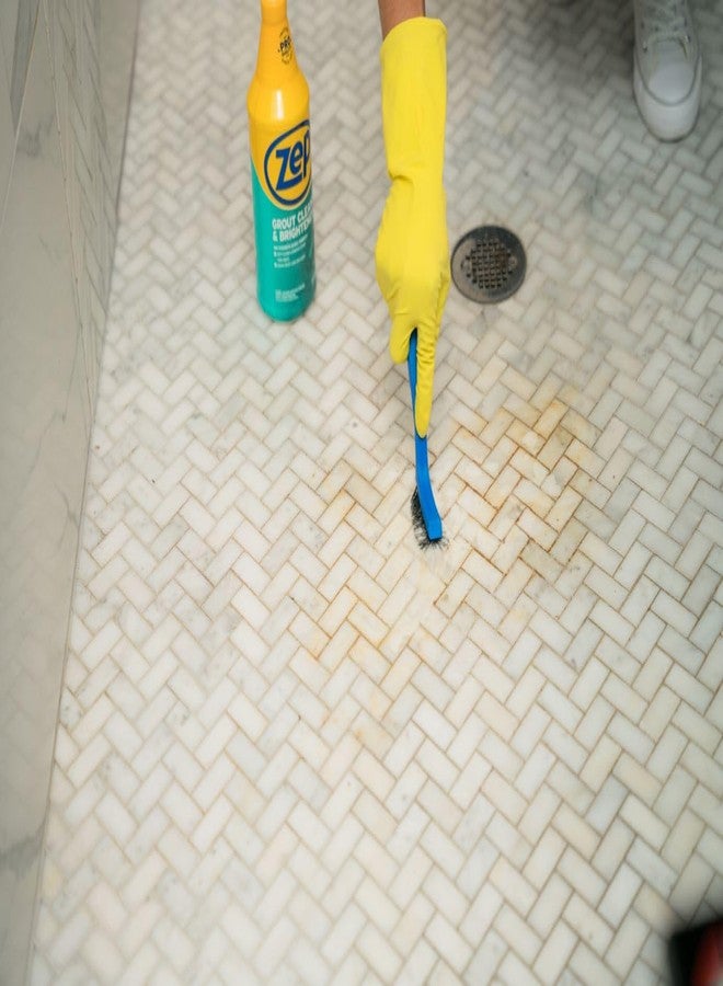 Zep Grout Cleaner and Brightener and Easy to Use Handheld Brush - 32 oz (Case of 2) - ZU104632 - Deep Cleaning Formula Removes Old Stains From Grout - Image 5